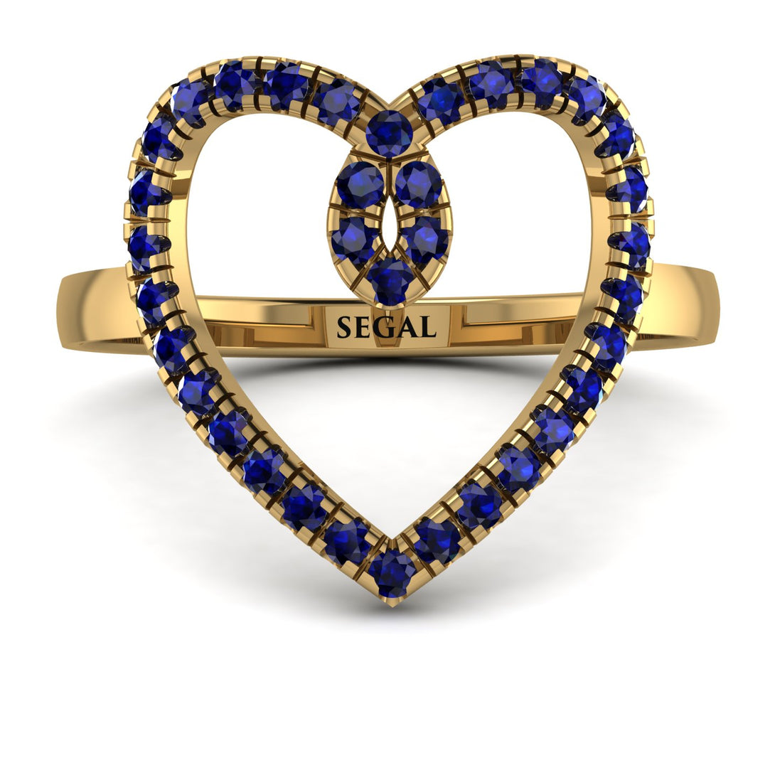 Big Heart Sapphire Ring - Ada No. 13