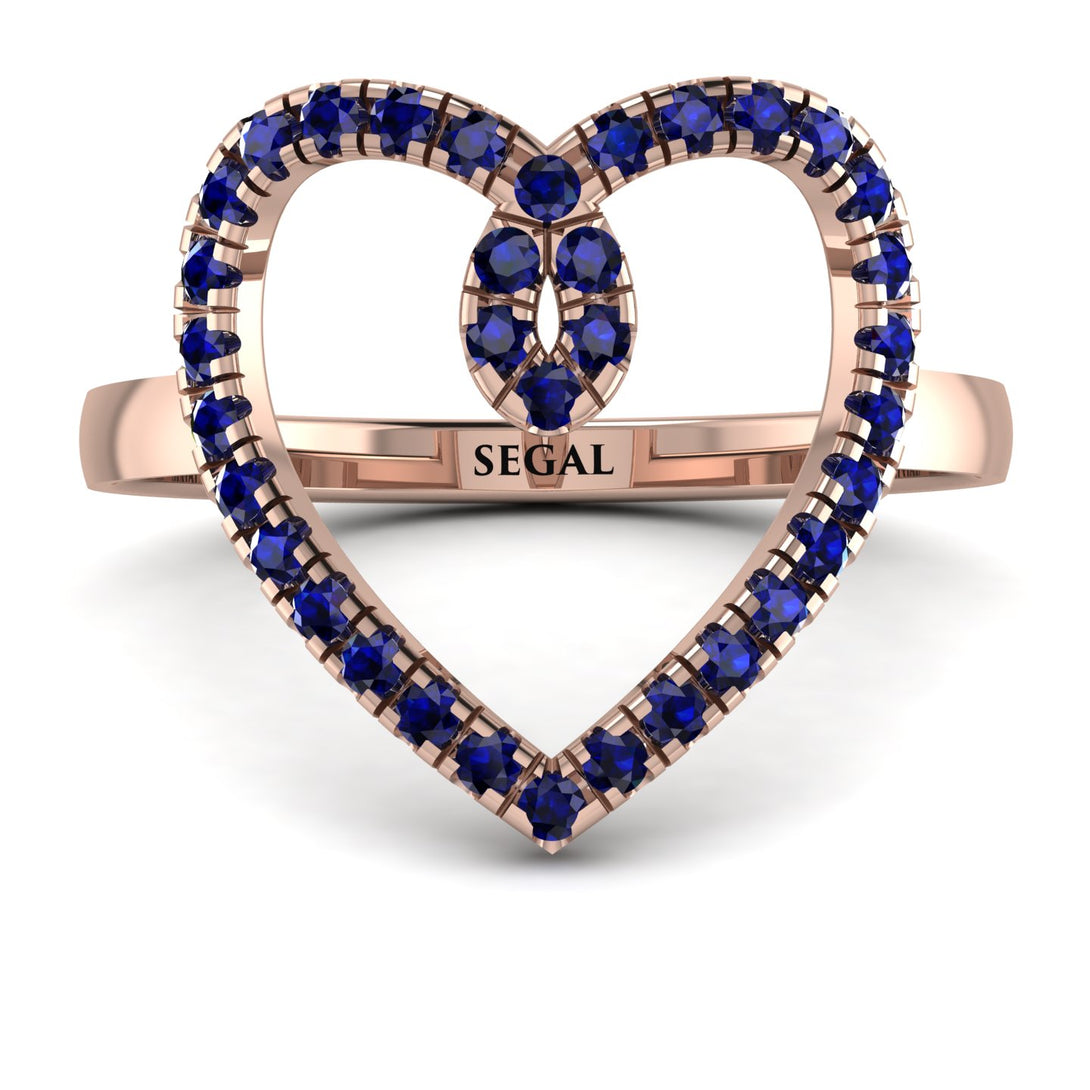 Big Heart Sapphire Ring - Ada No. 14