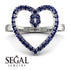 Big Heart Sapphire Ring - Ada No. 15