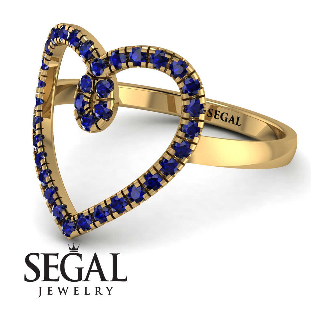 Big Heart Sapphire Ring - Ada No. 13
