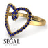 Big Heart Sapphire Ring - Ada No. 13