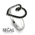 Big Heart Black Diamond Ring - Ada No. 9