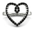 Big Heart Black Diamond Ring - Ada No. 9