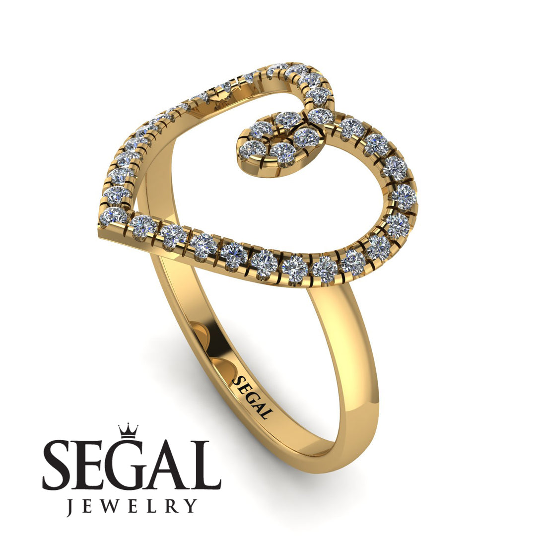 Big Heart Diamond Ring - Ada No. 1