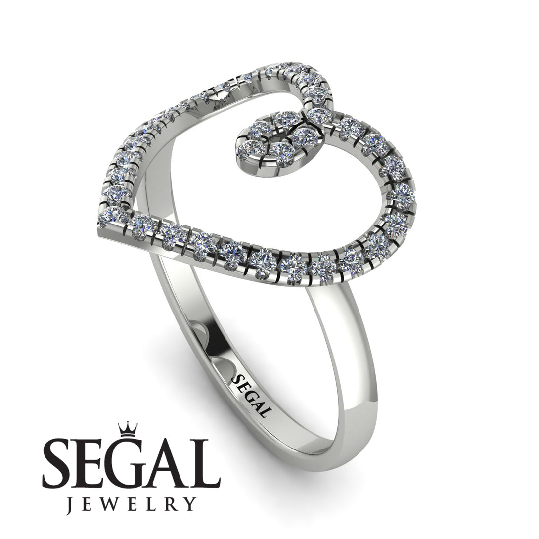 Big Heart Diamond Ring - Ada No. 3