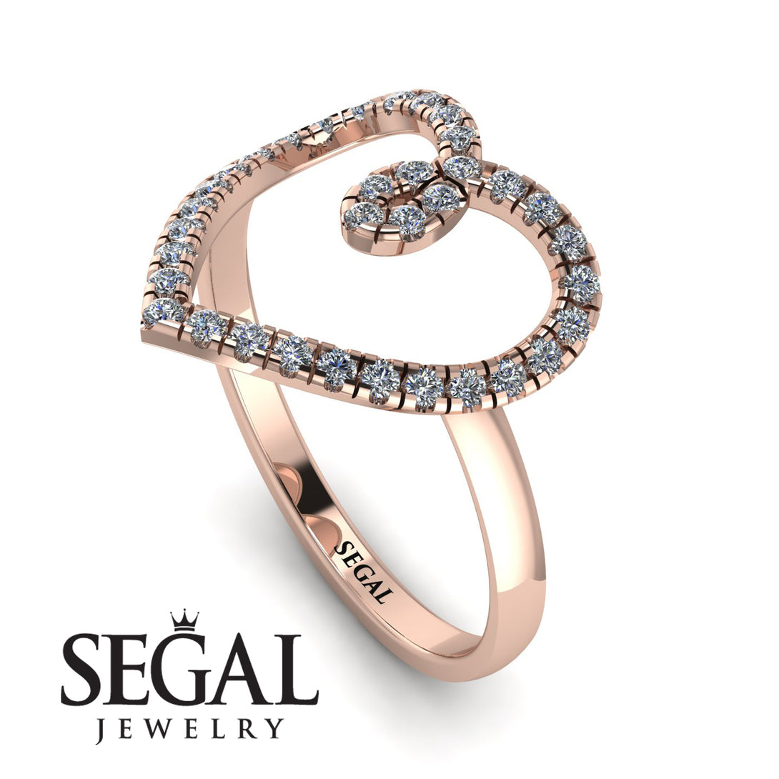 Big Heart Diamond Ring - Ada No. 2