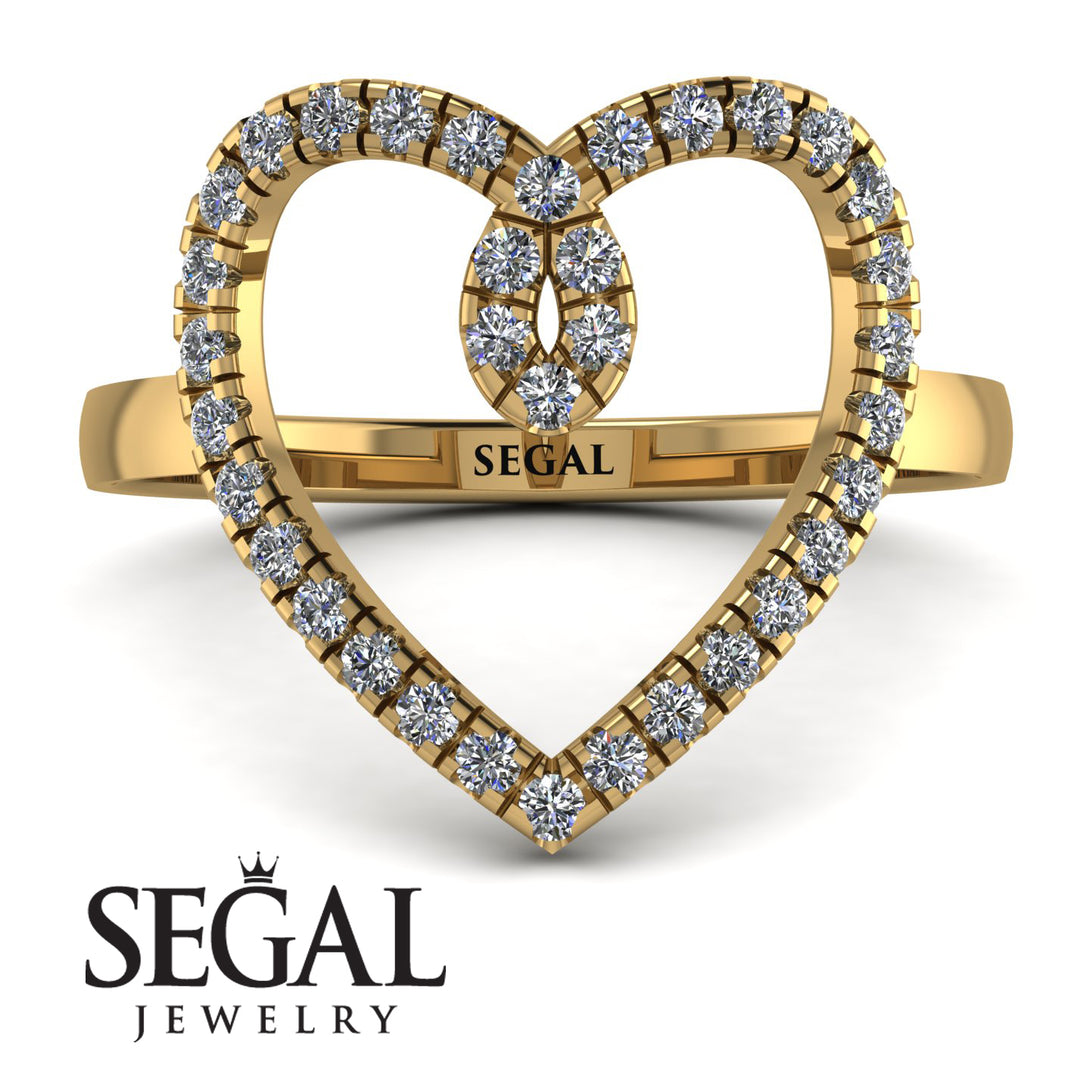Big Heart Diamond Ring - Ada No. 1