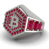 Bitcoin Ruby Signet Ring - Axel No. 36
