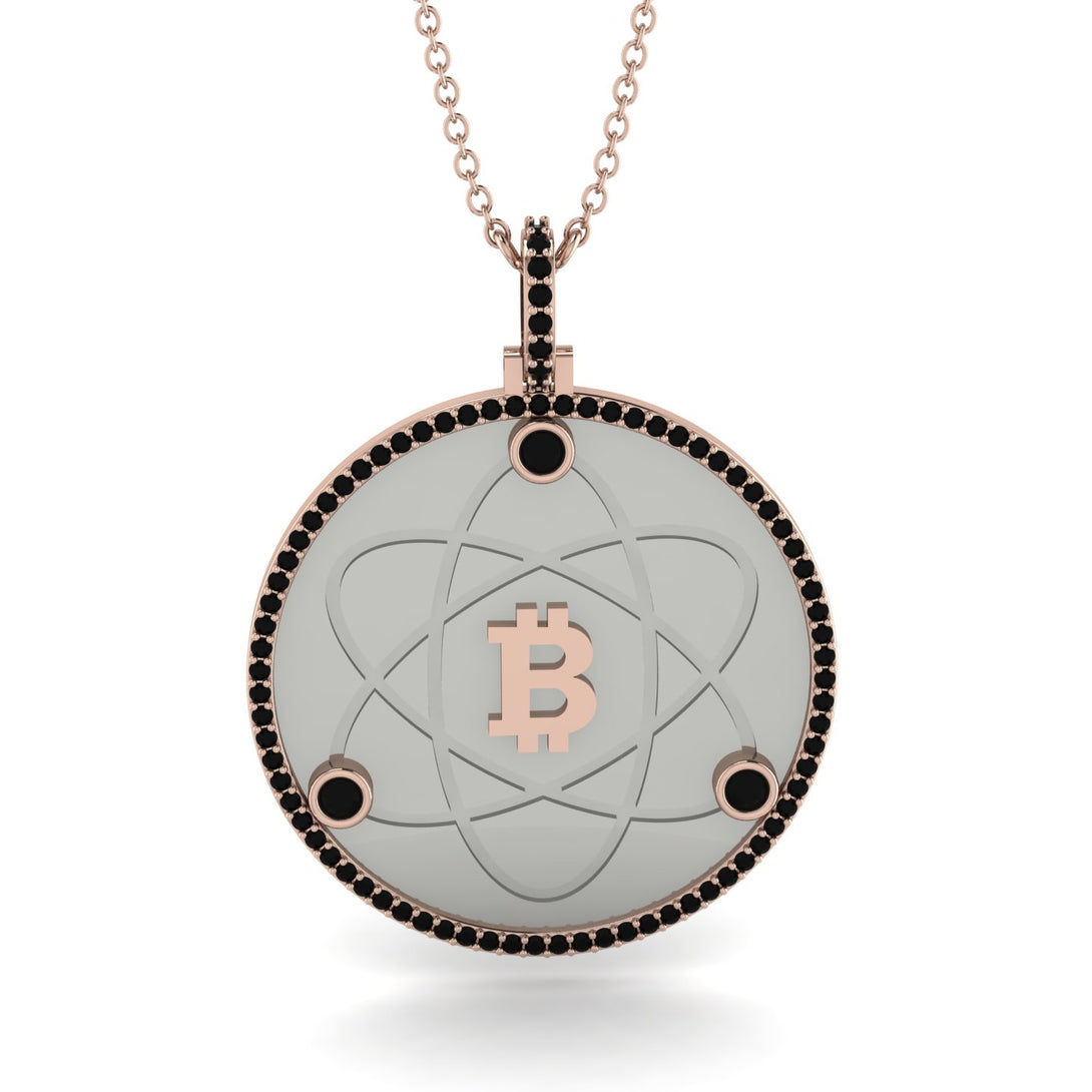 Bitcoin Black Diamond Atom Necklace - Kingston No. 26