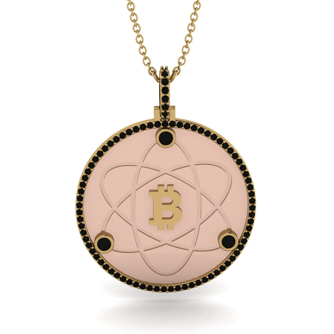 Bitcoin Black Diamond Atom Necklace - Kingston No. 22