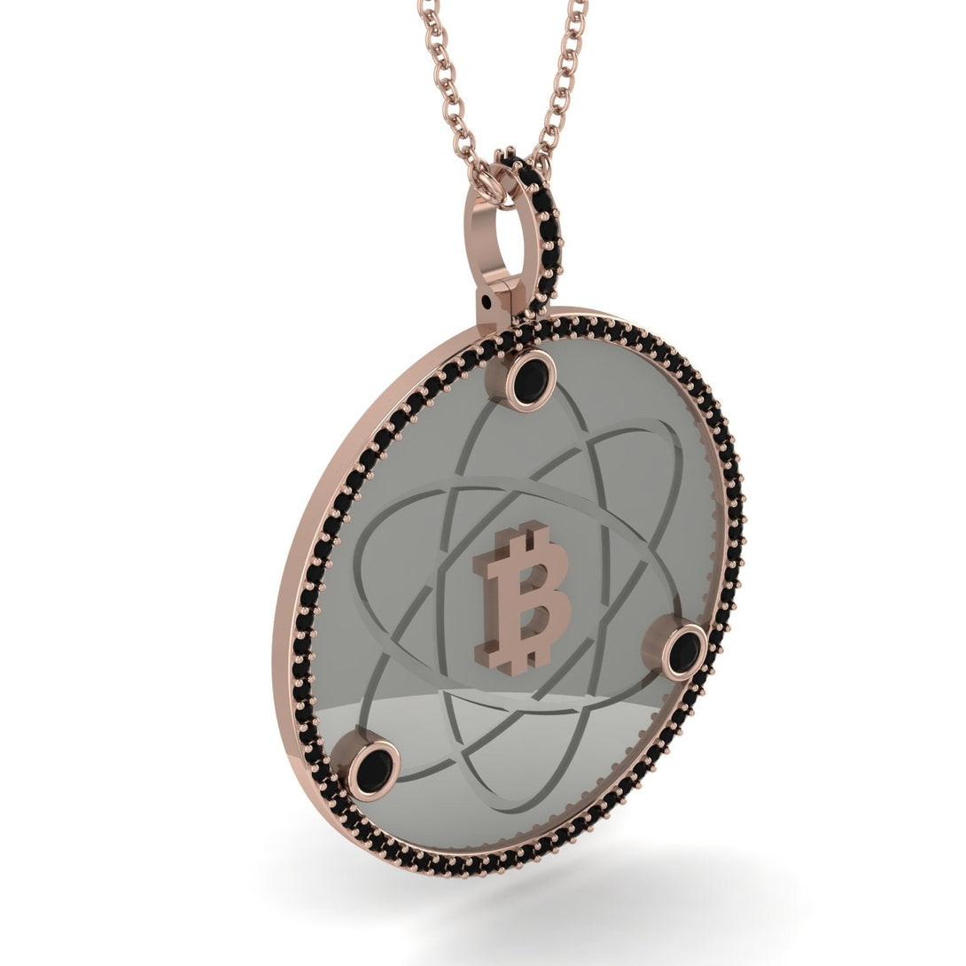 Bitcoin Black Diamond Atom Necklace - Kingston No. 26
