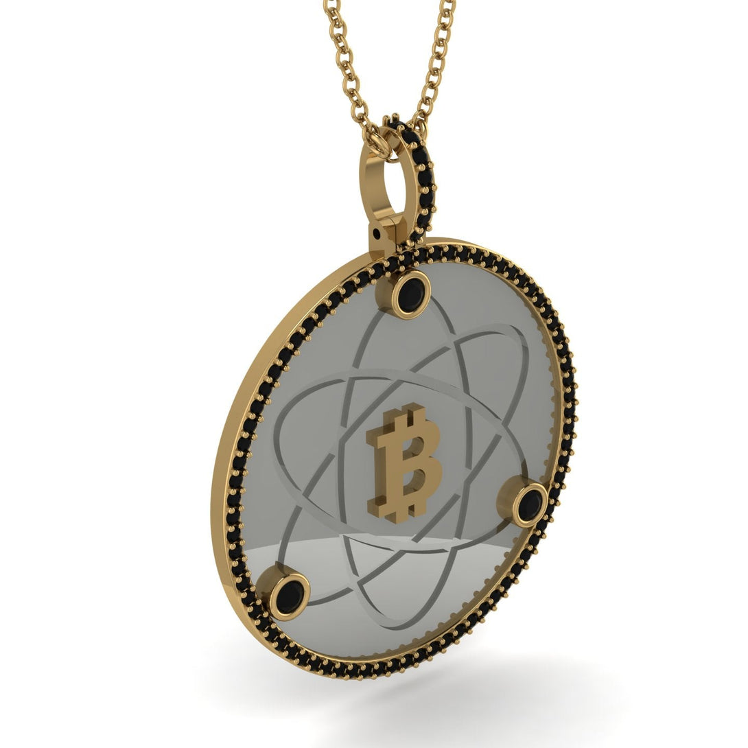 Bitcoin Black Diamond Atom Necklace - Kingston No. 25