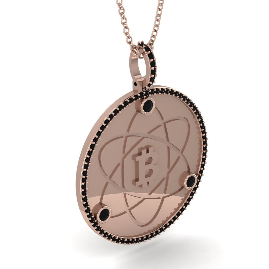 Bitcoin Black Diamond Atom Necklace - Kingston No. 23