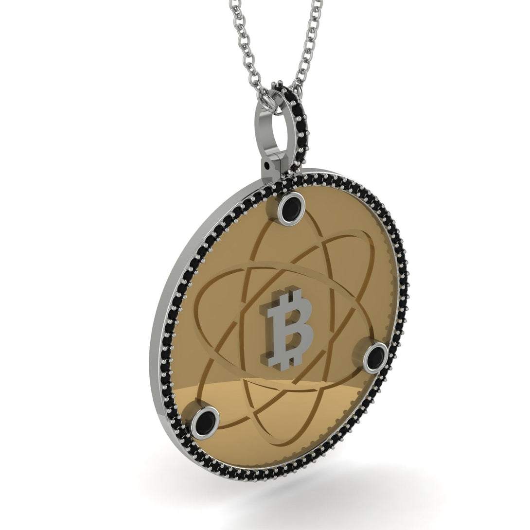 Bitcoin Black Diamond Atom Necklace - Kingston No. 21