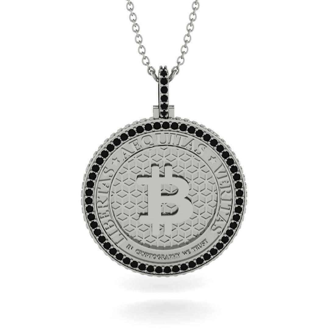 Bitcoin Black Diamond Necklace - Cooper No. 27
