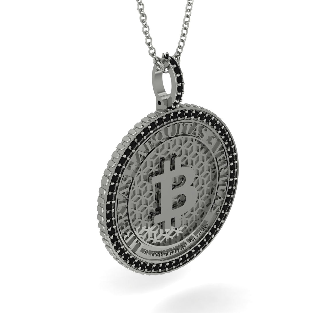 Bitcoin Black Diamond Necklace - Cooper No. 27