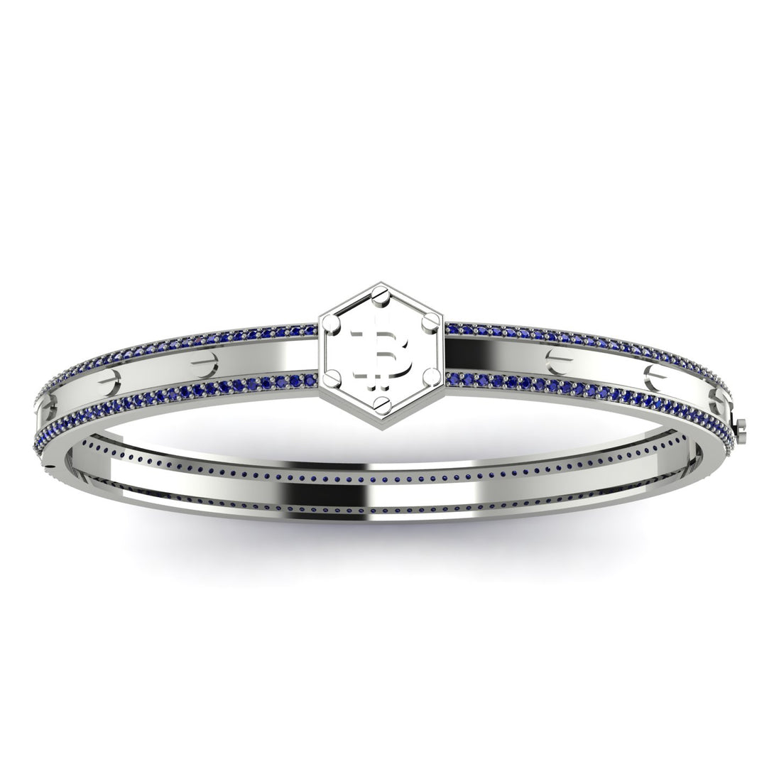 Bitcoin Sapphire Bracelet - Wesley No. 45
