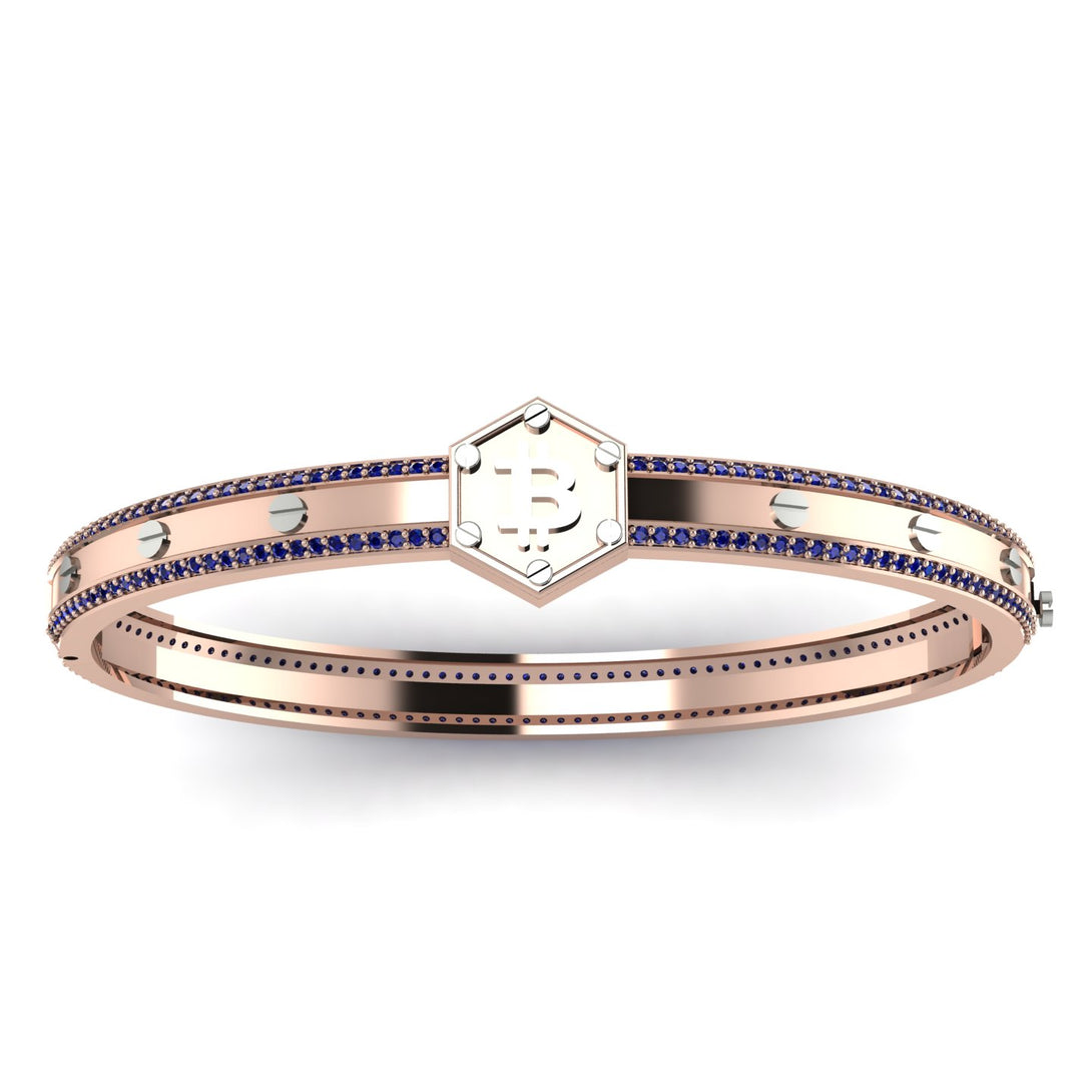 Bitcoin Sapphire Bracelet - Wesley No. 44