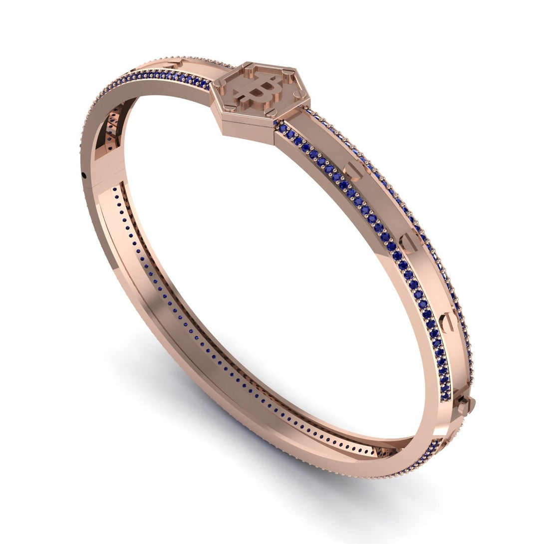 Bitcoin Sapphire Bracelet - Wesley No. 41