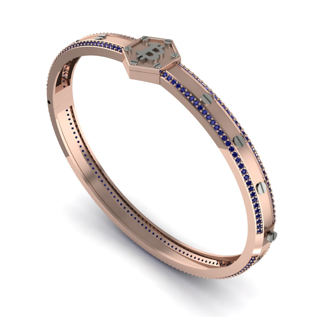 Bitcoin Sapphire Bracelet - Wesley No. 44