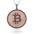 Bitcoin Sapphire Round Pendant - Easton No. 38