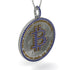 Bitcoin Sapphire Round Pendant - Easton No. 39