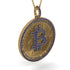 Bitcoin Sapphire Round Pendant - Easton No. 43