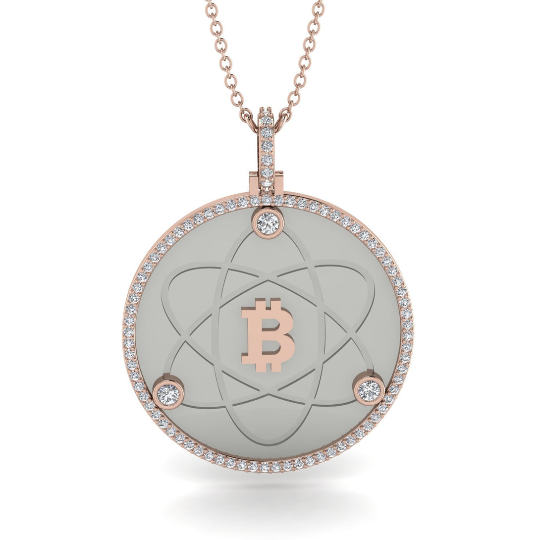 Bitcoin Diamond Atom Necklace - Kingston No. 8