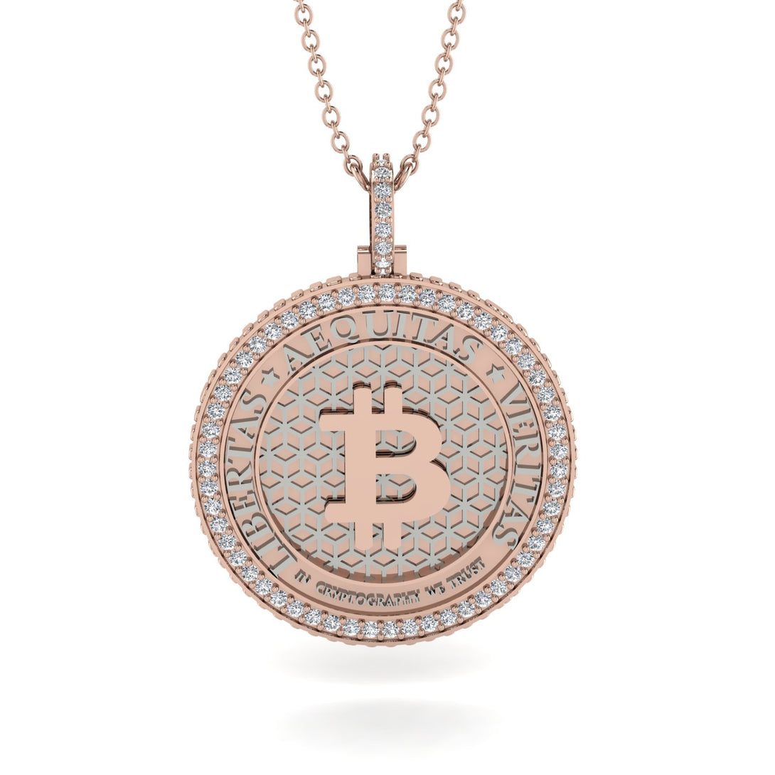Bitcoin Diamond Necklace - Cooper No. 8