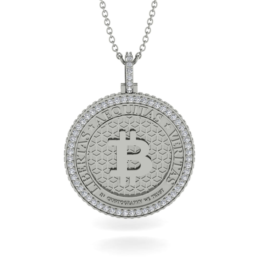 Bitcoin Diamond Necklace - Cooper No. 9