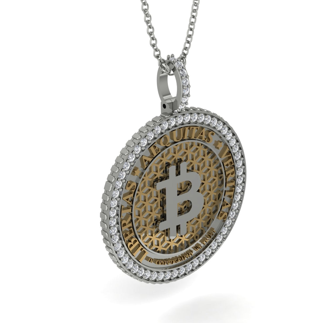 Bitcoin Diamond Necklace - Cooper No. 3