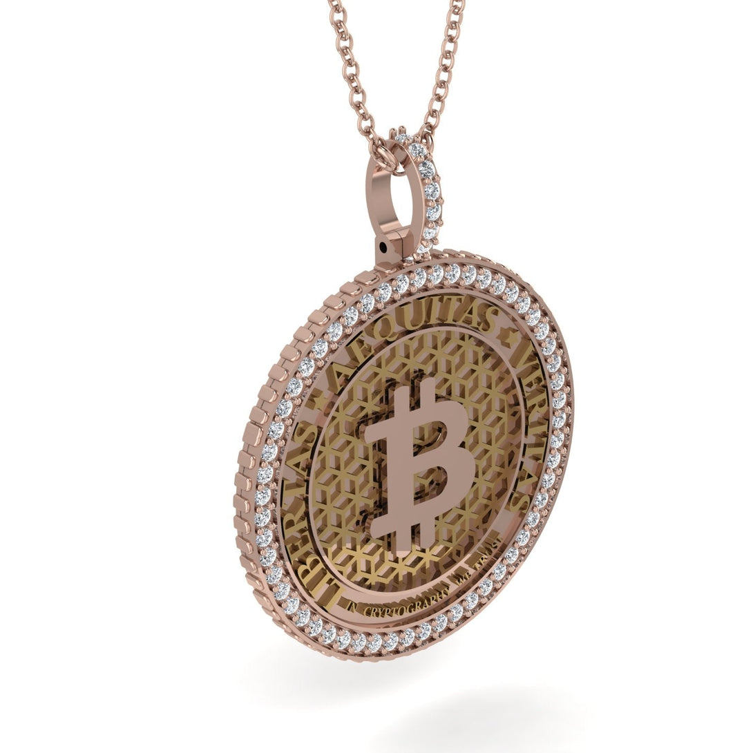 Bitcoin Diamond Necklace - Cooper No. 2