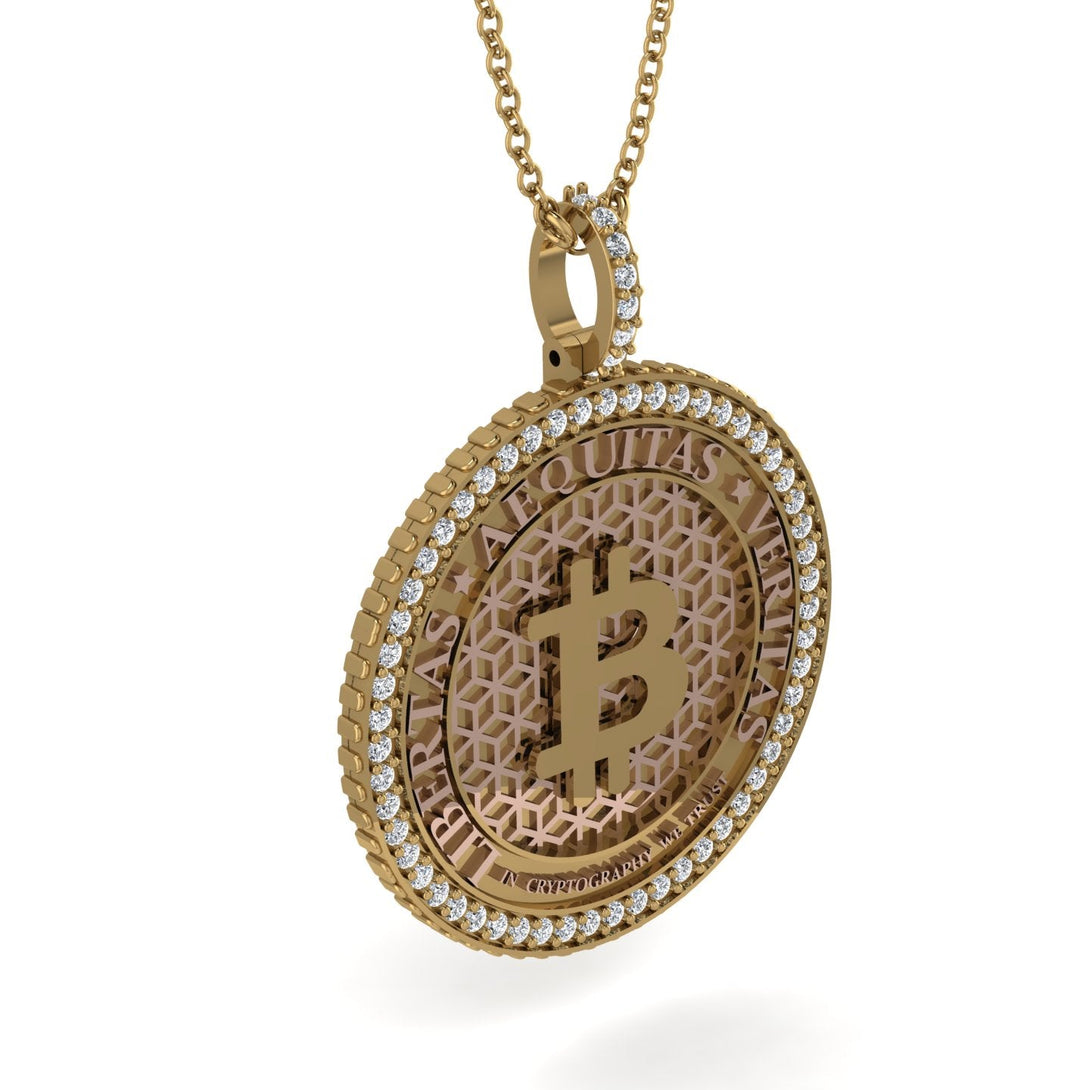 Bitcoin Diamond Necklace - Cooper No. 4