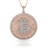 Bitcoin Diamond Round Pendant - Easton No. 8