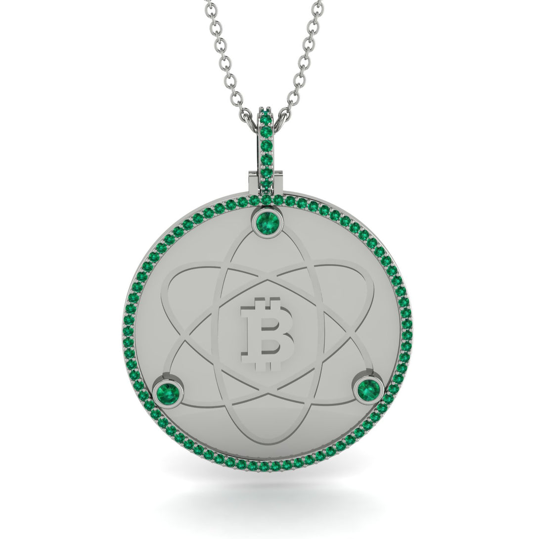 Bitcoin Emerald Atom Necklace - Kingston No. 18