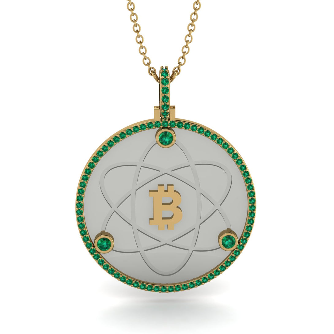 Bitcoin Emerald Atom Necklace - Kingston No. 16
