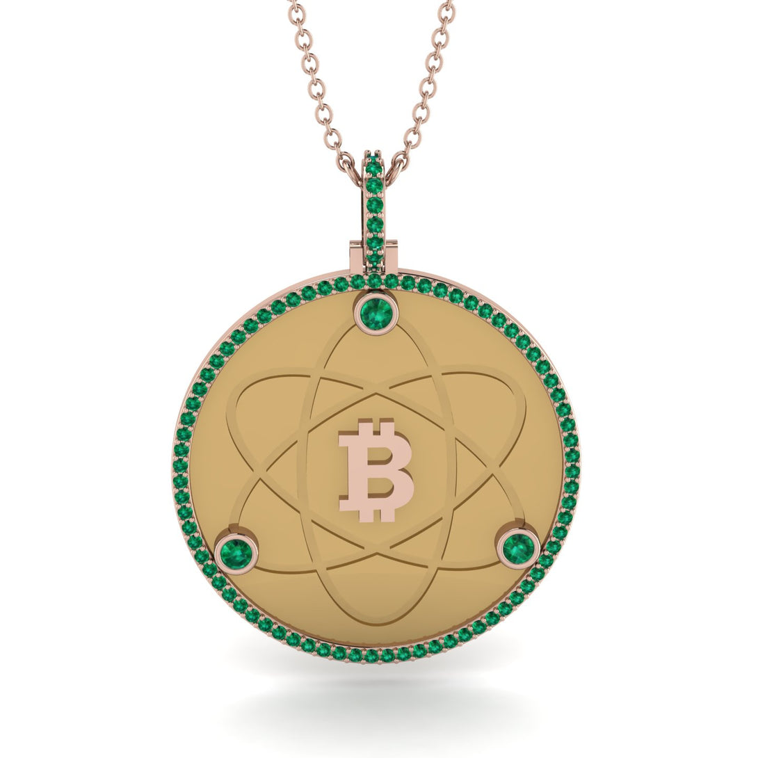 Bitcoin Emerald Atom Necklace - Kingston No. 11