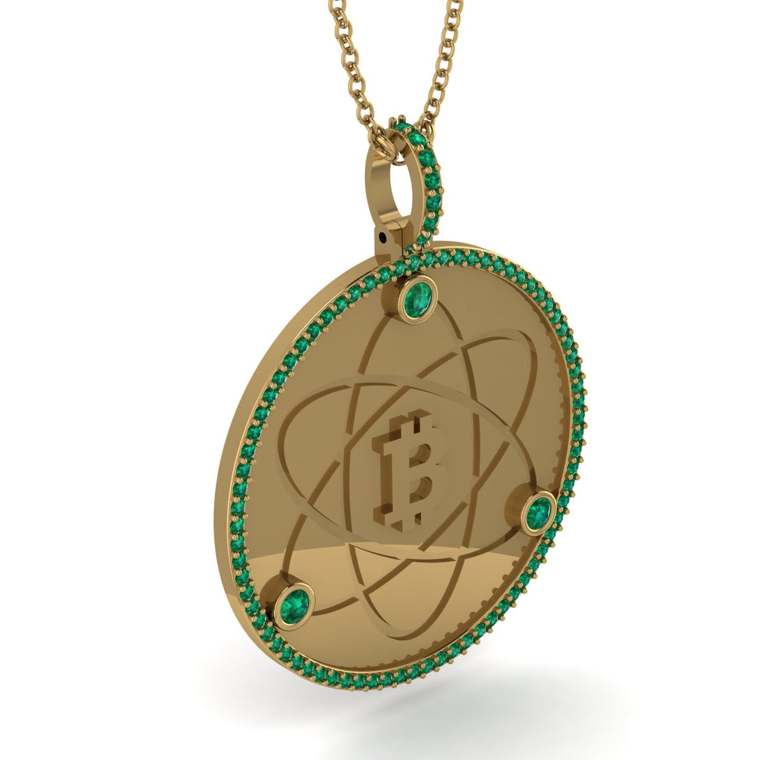 Bitcoin Emerald Atom Necklace - Kingston No. 10