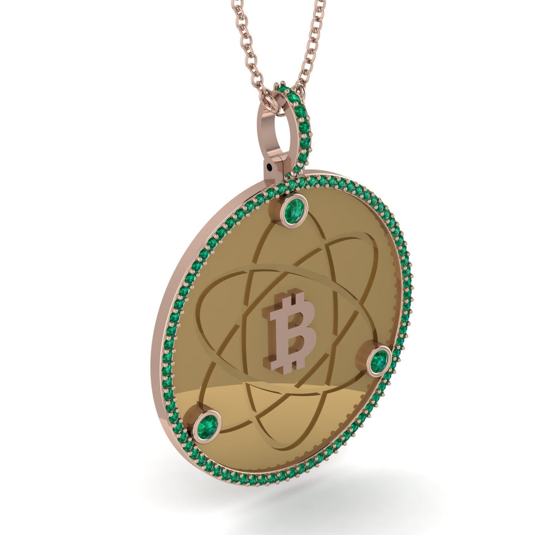 Bitcoin Emerald Atom Necklace - Kingston No. 11