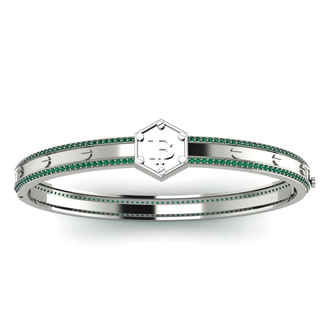 Bitcoin Emerald Bracelet - Wesley No. 18