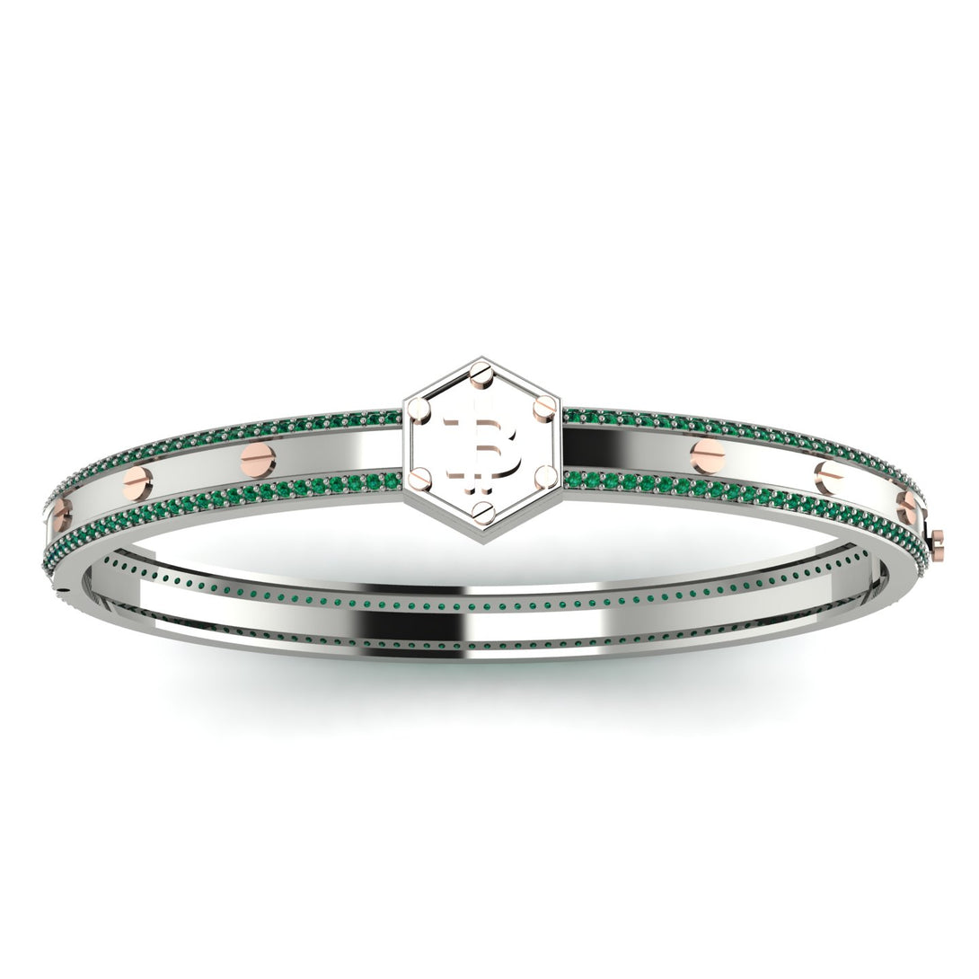 Bitcoin Emerald Bracelet - Wesley No. 15