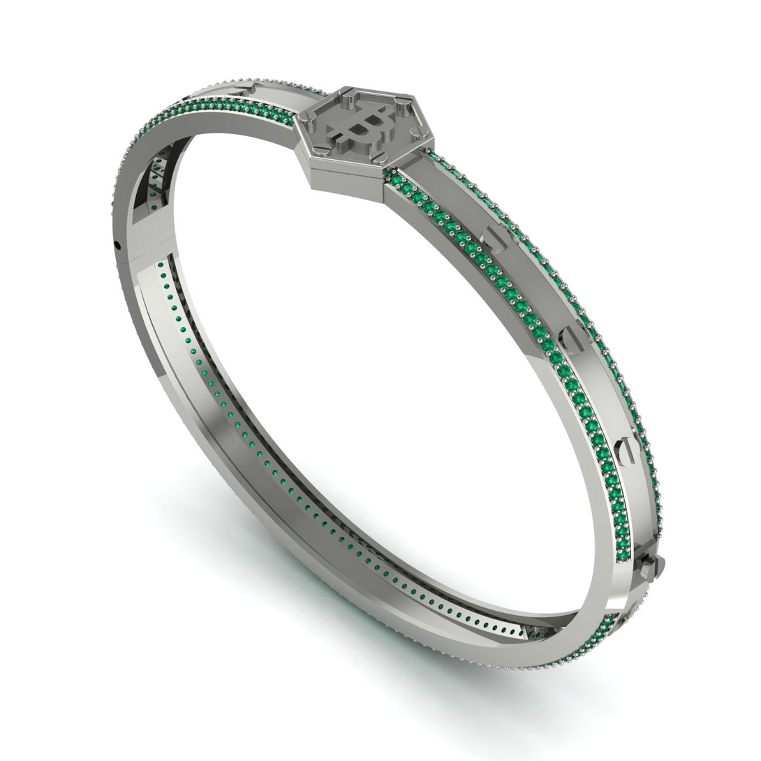 Bitcoin Emerald Bracelet - Wesley No. 18