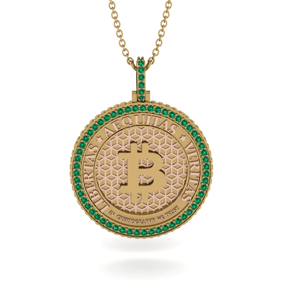 Bitcoin Emerald Necklace - Cooper No. 13