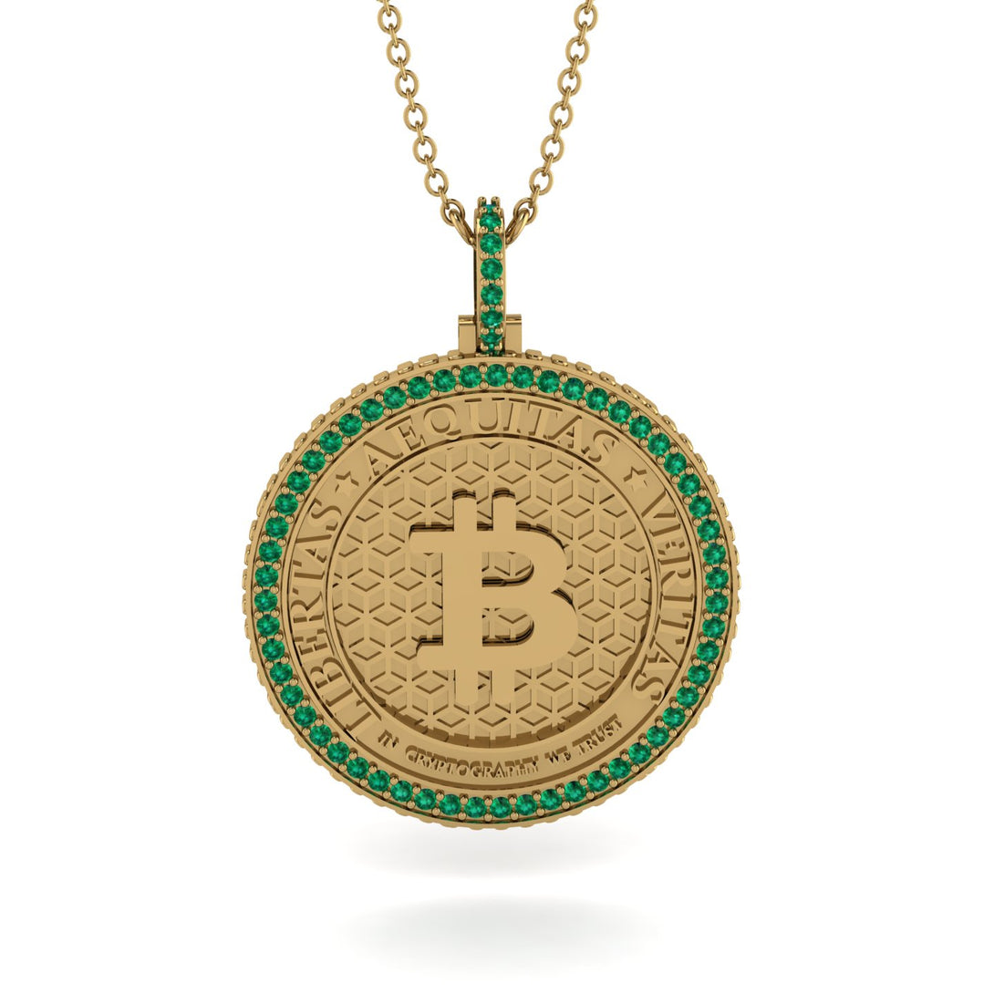Bitcoin Emerald Necklace - Cooper No. 10