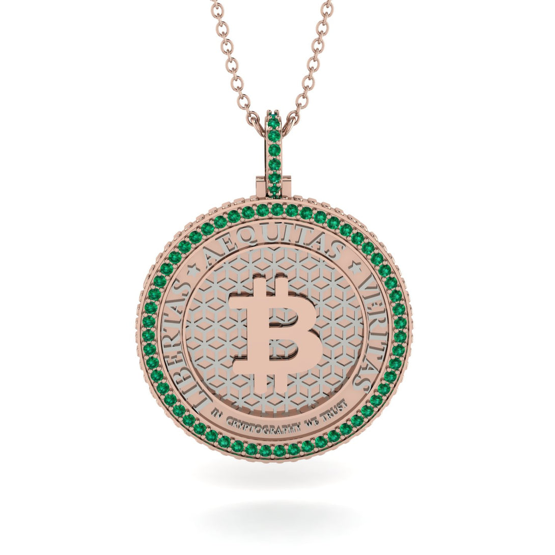 Bitcoin Emerald Necklace - Cooper No. 17