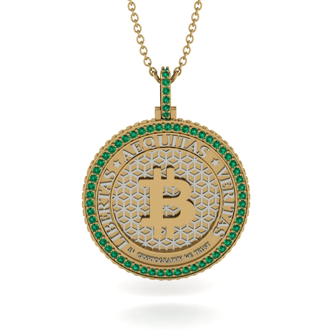 Bitcoin Emerald Necklace - Cooper No. 16