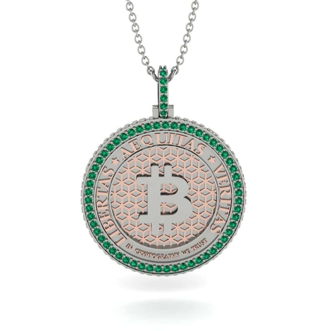 Bitcoin Emerald Necklace - Cooper No. 15