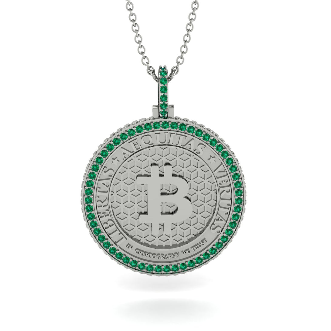 Bitcoin Emerald Necklace - Cooper No. 18