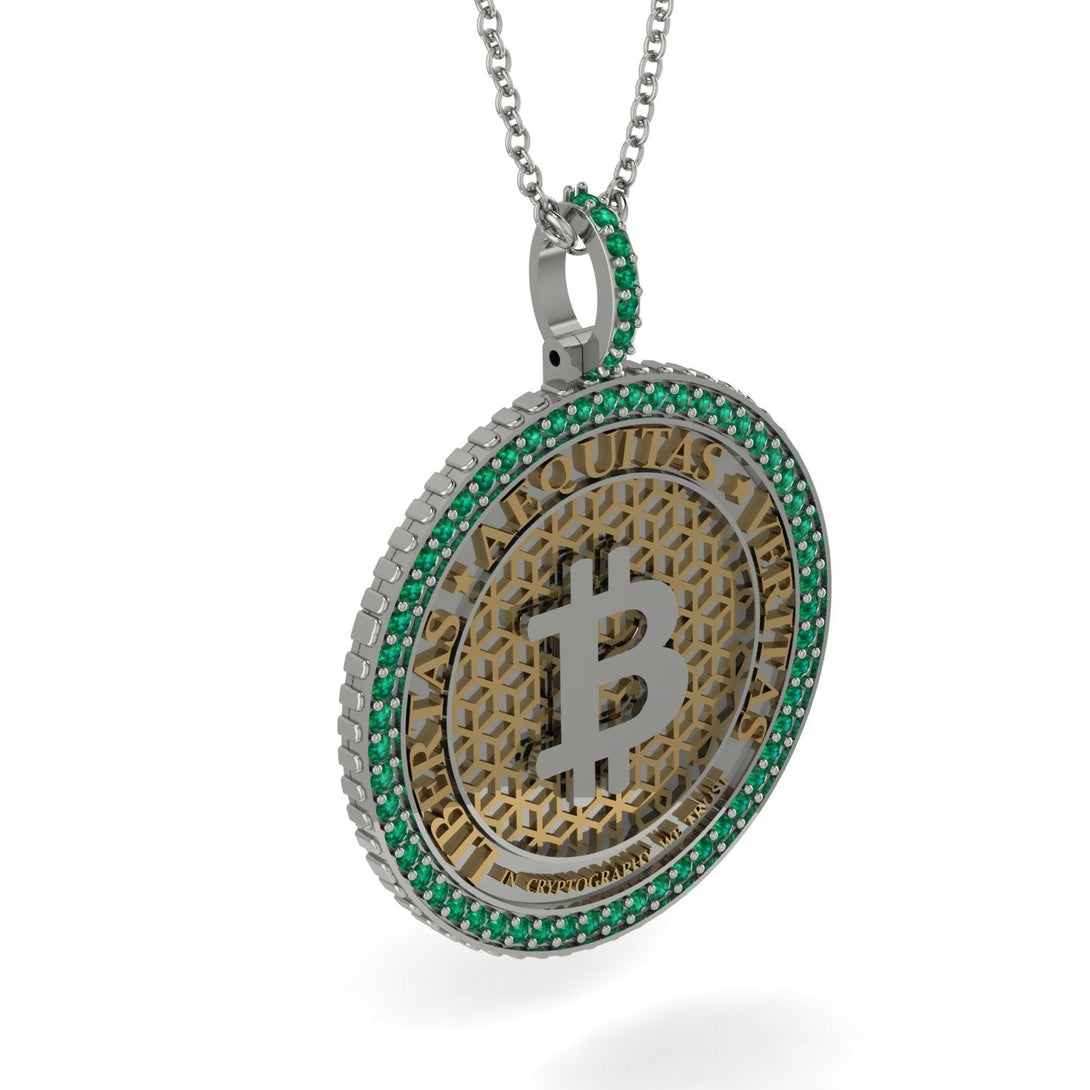 Bitcoin Emerald Necklace - Cooper No. 12