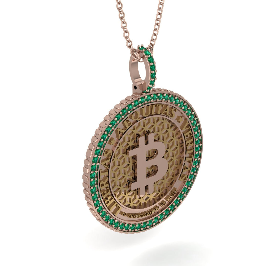 Bitcoin Emerald Necklace - Cooper No. 11